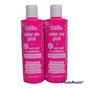 2 Rock The Locks Color Me Pink Conditioner + Color | 8oz x 2 | NWT | Hair Dye |